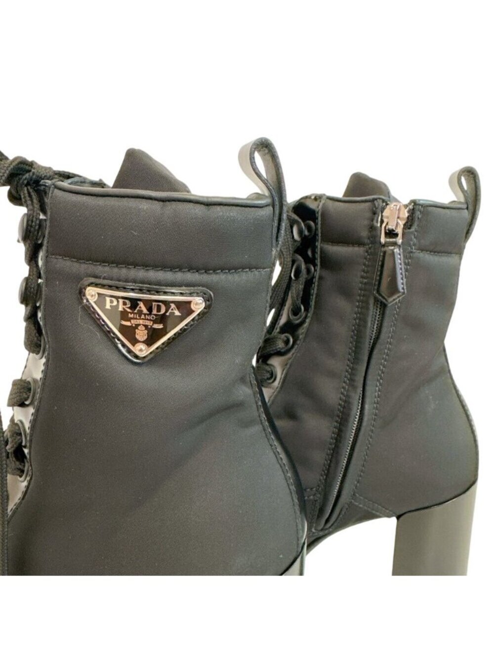 Prada Short Triangle Logo Boot - Picture 5 of 7
